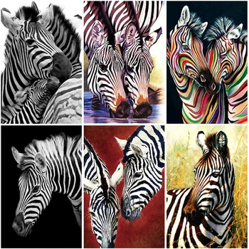 5D DIY Diamond Maali Zebra Täis Ruut, Ring Puurida ristpistes Loomade Diamond Tikandid Müük Mosaiik Käsitöö Kit Home Decor
