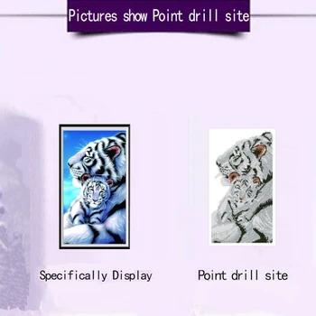 5D DIY Diamond Värvimine Tiger Maastik Diamond Tikandid Maastiku-või ristpistes Seina Maali Armastuse Kingitus