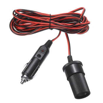 5M 12V 10A Auto sigaretisüütaja Extension Cable Power Adapter Plug Juhe Viia Socket Auto Tarvikud