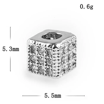 5tk Akrüül Metallist Looduslik kivi paljaste dzi helmed cube pallid võlusid kristallid käevõru beadwork jaoks näputöö tarvikud C79