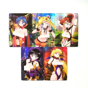 5tk/set Sailor Moon Cosplay Halloween Mänguasjad Hobid Hobi Kollektsiooni Mängu Kogumine Anime Kaardid
