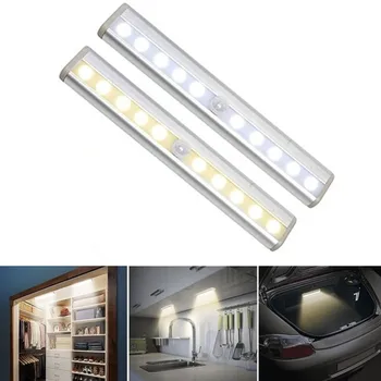 6/10 Led LED PIR Liikumisandur Kerge Kapp Garderoob, Voodi, Lamp LED All Kapis Öö Tuli Kapist Trepid Köök