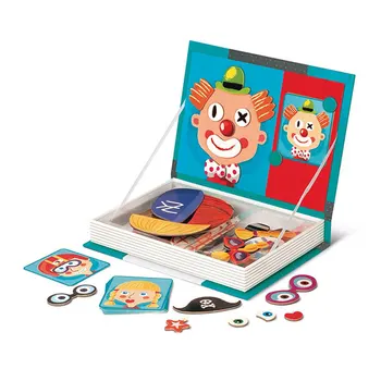 6 Tüüpi Laste Intelligentne Magnet-Raamat Magnet Puzzle Mänguasjad Iseloomuga Loom Liikluse Haridus Kingitus Lapsed Poisid Tüdrukud