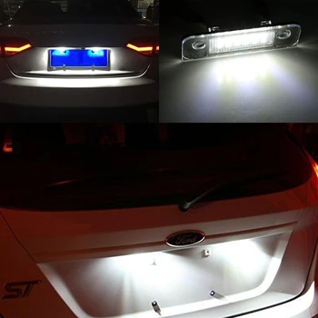 6000K Valge Auto LED Arv numbrimärk Lamp Ford Fusion Fiesta, Mondeo MK2 96.08-00.0 numbrimärk Valgus