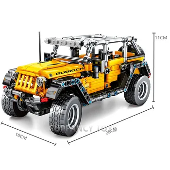 601Pcs Technic Džiibid Nääkleja Rubicon maastikuauto Auto Mudel Playmobil ehitusplokid Seab Lapsed DIY Tellised Haridus Mänguasjad