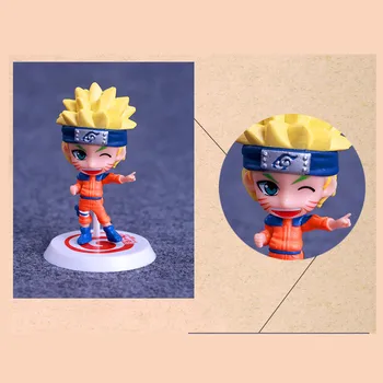 6tk Naruto Anime Tegevus Joonis Mänguasjad 6 Stiile Naruto Sasuke Kakashi Zabuza Haku Sakura PVC Mudeli Kogumine Lapsed Mänguasjad