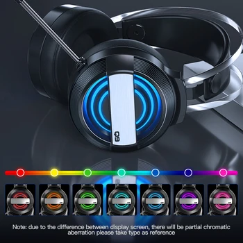 7.1 Gaming Headset Kõrvaklapid Koos Mikrofoniga, PC Arvuti, Mobiiltelefoni Professionaalne Mängija Kõrvaklappide Surround Sound RGB
