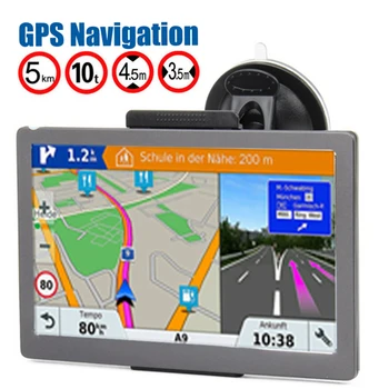 7 tolline GPS Navigation Capacitive ekraan, 256MB 8GB Auto Veoauto Sat Nav FM Bluetooth-Navigator Euroopa Kaardid, Venemaa