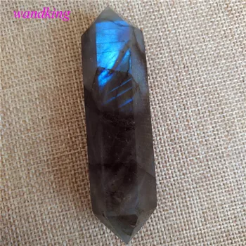 (70-80mm) poleerimine Loomulik labrador quartz crystal võlukepp dekoratiivsed crystal crystal tšakra võlukepp kivid ja crystal