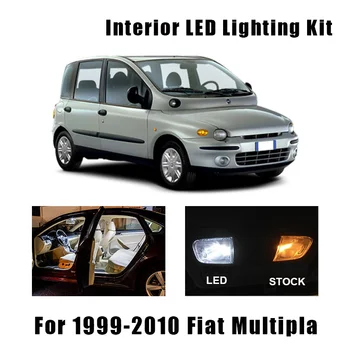 7tk Valge Canbus Tõrge Tasuta LED Pirnid Salongi Dome Tulede Komplekt 1999-2010 Fiat Multipla Kaardi Lugemine Lae-Katuse Lamp