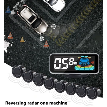 8 Probe Pöördega Radar Intelligent Dual-Core Auto Parkimise Andurid, Auto Anti-Elektromagnetiliste Häirete Tagurdamine Detektor