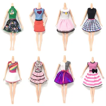 8 Tk Moe-Elegantne Tüdruk Nukk, Mänguasi Suvi Kleidid Kleit Varustus, Riided, Tarvikud Barbie, Mänguasjad, Laste Tüdrukud Sünnipäeva Kingitus