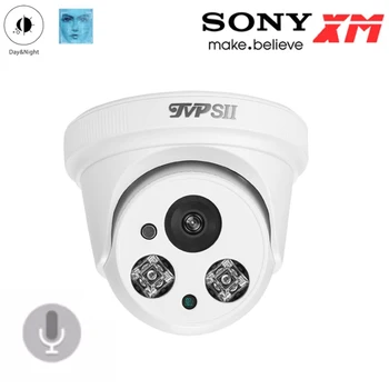 8mp,5mp,4mp,1080P Valge Plastikust Kaks Array Led Audio sise-poolkera Dome näotuvastus AHD CCTV Turvalisus Kaamera