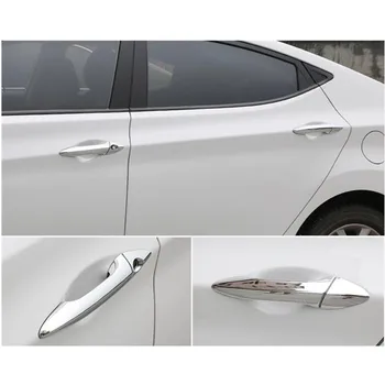 8Pcs/Set ABS Kroomitud ukselingi Kate Sisekujundus Kleebise Jaoks Hyundai Elantra 2012,Auto-Styling Auto Hõlmab Auto-katab