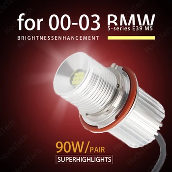 90W High Power LED angel eye pirnid ringi Sm-i tuli 00-03 BMW 5-seeria E39 M5 Super Ere