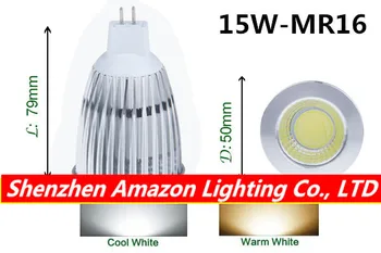 9W MR16 12W 15W COB LED Tõmbamisega LED pirn Enegy saving lamp Soe/külm Valge DC12V LED Valgustus