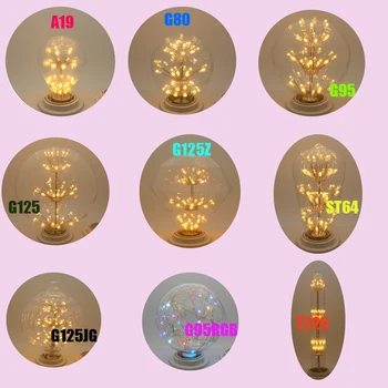 A19 ST64 G80 G95 G125, 3W LED, Bombilla Edison Lamp E27 Vintage Pirn Valgust Lampada Edison Pirn Retro Lamp Ampullid Decoratives