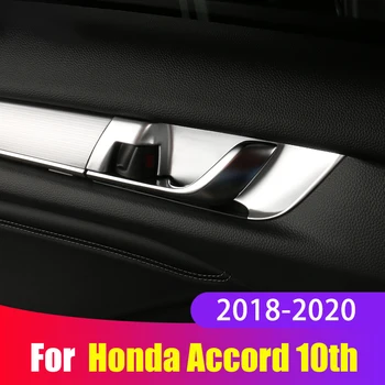ABS Car Styling Sisemine Ukse Käepide Kauss Katta Sisekujundus Kleebised Interjööri Vormimise Honda Accord X 10. 2018 2019 2020 Tarvikud