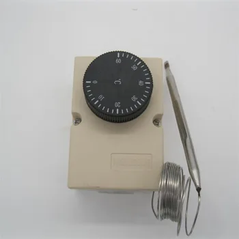 AC220V 0-60C temperatuuri Kontroll lülitage termostaat kontrollitud temperatuuriga lüliti temperatuuri kontroller veekindel kaabliharukarpide