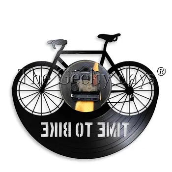 Aeg Retro Bike Jalgratta LED Night Light Vinüül Rekord Kella Mountain Bike Jalgrattasõit Kaasaegne Lamp Dekoratiivne Valgustus