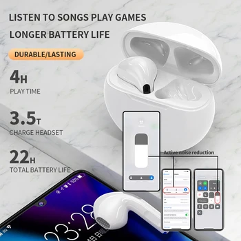 Airplus Pro6 TWS Bluetooth Kõrvaklapid Juhtmeta Kõrvaklappide Earbuds PK i9000 i90000 i12 i9s Jaoks Xiaomi Huawei IOS Android PK Pro4