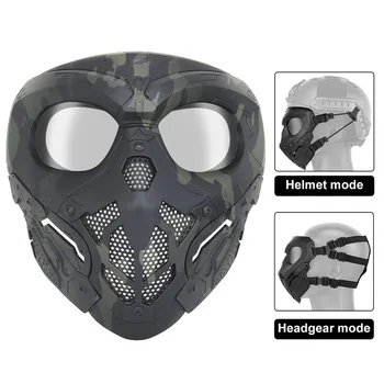 Airsoft Maskid Taktika Paintball Lurker Hingav Kaitsev Kiiver, Mask Väljas Sõjalise Jahindus BB Gun Shooting PC Len Mask