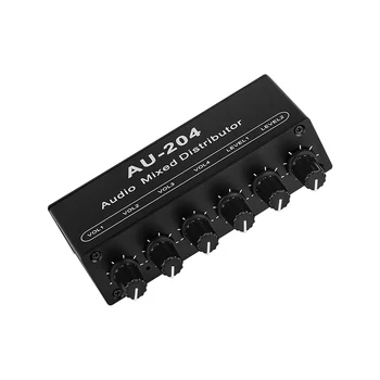 AIYIMA Stereo kõrvaklappide Mikser Turustaja kõrvaklappide Toide AMP Maht sõltumatu kontrolli DC5-19V 2 sisendit ja 4 väljundit