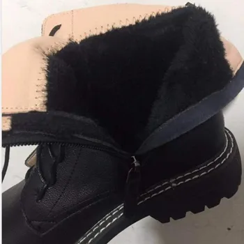 AIYUQI Saapad Naiste 2020 Ehtne Nahk Naist Imikususside Pits Üles Valge talv naiste kingad Non-slip tüdruk Martin saapad