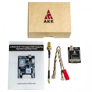 AKK X2-ultimate Rahvusvaheline 25 mw/200mW/600mW/1200mW 5.8 GHz 37CH FPV Saatja Smart Audio jaoks RC Mudelid Undamine Osa Accs