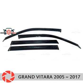 Akna kilp jaoks Suzuki Grand Vitara 2005-2017 vihma kilpi mustuse kaitse car styling teenetemärgi tarvikud ehisliist