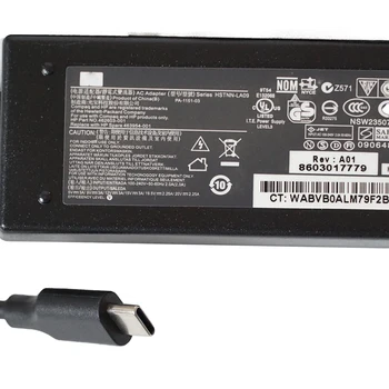 Algne 45W USB Type C AC Power Adapter HP Genotsiid 12-a000 x2 13-v000 Sülearvuti Laadija TPN-CA01 918337-002 844205-850 15V 3A