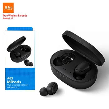 Algne A6s Mini Wireless Earbuds Jaoks Redmi Airdots Xiaomi Kõrvaklapid TWS 5.0 Bluetooth Kõrvaklapid Stereo, Bass Earbuds AI Kontrolli
