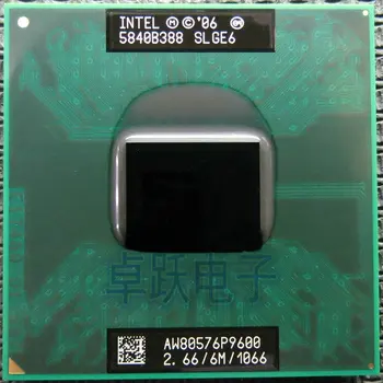 Algne Intel Core 2 Duo P9600 SLGE6 2.66 G/6 MB/1066MHz Mobile CPU P9600 sülearvuti PROTSESSOR