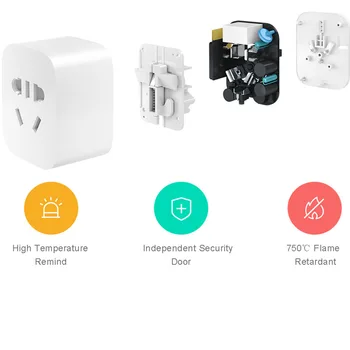 Algne Xiaomi Mijia Mi Smart Power Socket Pistik Taimer Lüliti Powercube Basic XIOMI Traadita Wifi App puldiga Eu Adapter