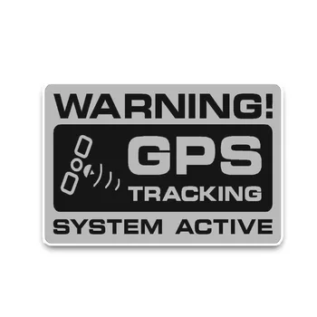 Aliauto Kate Nullist Auto Kleebis Märgatav Hoiatus GPS Jälgimise Süsteem Aktiivne Päevitus-ja Tuulekindel PVC Kleebised,12cm*8cm