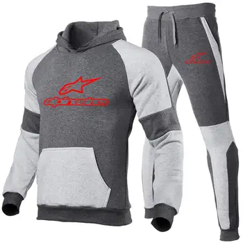 Alpine Star ja sügisel brändi noorte spordi-keermestatud pikkade varrukatega ülikond meeste pullover sviiter topp + meeste spordi püksid
