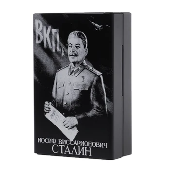 Alumiiniumisulamist Portsigar Laser Nikerdatud Nõukogude Liit Stalin Ei Fade Sigarettide Kastid Kaasaskantav Kastide Omanikud