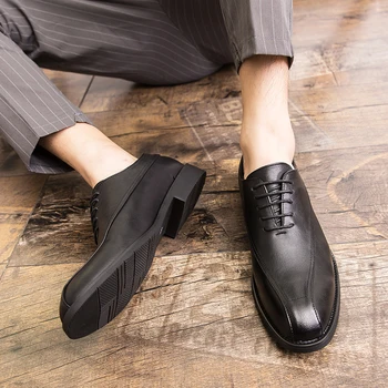 Ametliku kingad meestele itaalia disain confortable kleit nahast luksus sügisel äri fashionComfortable brändi meeste kingad
