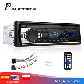 AMPrime 12V 1 DIN Auto Raadio Mängija, Bluetooth, Stereo FM-MP3 USB SD-AUX Audio Auto Elektroonika Autoradio Oto Teypleri Raadio Para