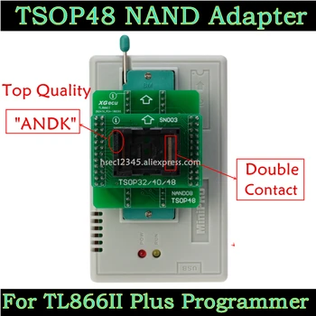 ANDK TSOP48 NAND Adapter xgecu minipro TL866II pluss programmeerija tsop48 tl866 nand flash kiibid TSOP48 adapter, pistikupesa