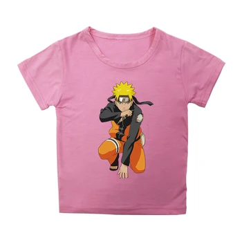 Anime Naruto Kids T-Särk 3D Print Laste Riided Beebi Poistele Tüdrukute Vabaaja T-särgi Suvel Lühikesed Varrukad Tee Tops Puuvill Kostüüm