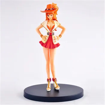 Anime Üks Töö Nami Grandline Lady 15. Aastapäeva Tegevus PVC Lovly Figuriin Mudel Mänguasjad Nukk Laekuva Brinquedos 18cm