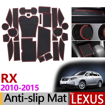 Anti-Slip Värava Ava Matt Kummist Diplomeeritud jaoks Lexus RX RX270 RX350 RX450h 2010 2012 2013 270 350 450h Tarvikud Kleebis