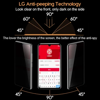 Anti-spy Karastatud Klaas Huawei Nova 5 Pro 5i Anti-Peep Privacy Screen Protector Au 9X Pro 7X 20 10 9 Lite 20 Pro 9i