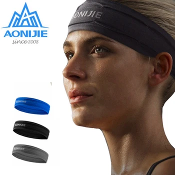 AONIJIE Elastics Sweatband vabaõhuspordi Anti Slip Hairband Higistamisvastane Juhend Higi Bänd E4086 Töötab Jooga