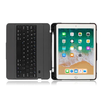 Apple iPad 9.7 2018 Juhul Bluetooth Klaviatuur, Millel on eemaldatav Klaviatuur Uus iPad on 9,7 tolline 2018 A1893 A1954 Smart Cover juhul