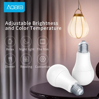 Aqara Smart LED lamp Reguleeritav Värvi Temperatuur lamp Xiaomi MIjia Smart Home tarvikud tööd Aqara Hub värav