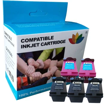 Asendamine ink Black / Tri-Color HP ENVY 4520 4521 4522 4523 4524 all 4525 4527 all 4528 Printer Uuesti hp302 tindikassett