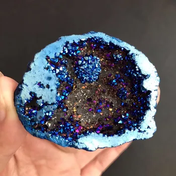 Aura avärav geode mineraal kristall kvarts naturaalne kivi tervendav vääriskivide kodu kaunistamiseks