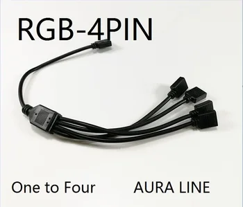 AURA süsteemi 12CM LED valgus Puuduta line Emaplaadi - Fan / LED Ava / Hele Riba / Šassii RGB Kaabel 4Pin